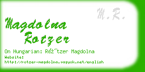 magdolna rotzer business card